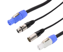 Hybrid DMX+Power cable
