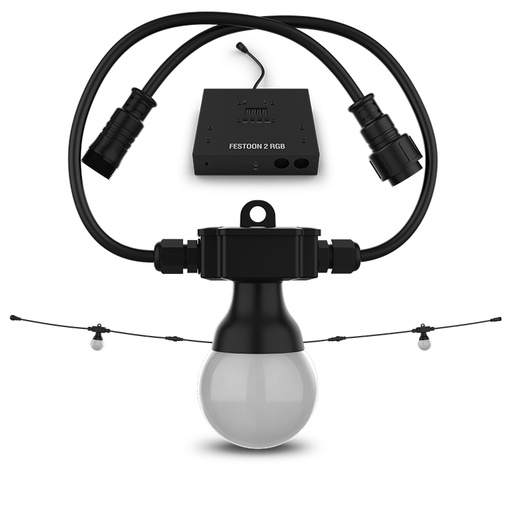 Festoon 2 RGB (15m with controller) [Rental]